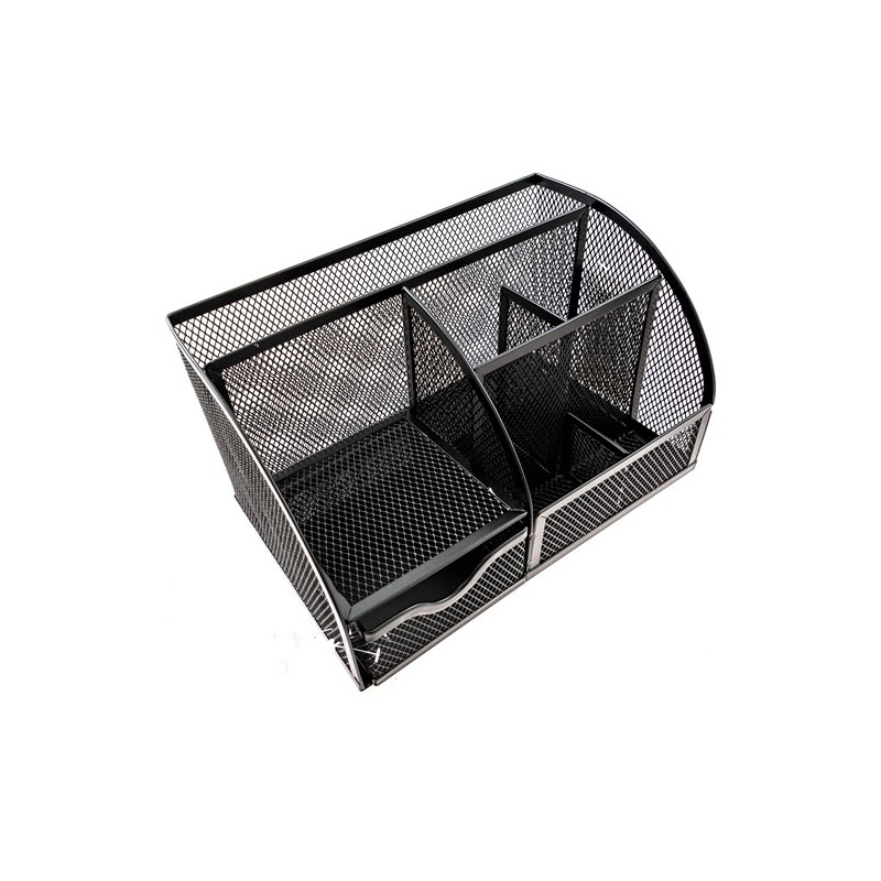 Organizador Escritorio Hon 4 Divisiones 22X14X12.7Cm Negro