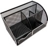 Organizador Escritorio Hon 4 Divisiones 22X14X12.7Cm Negro