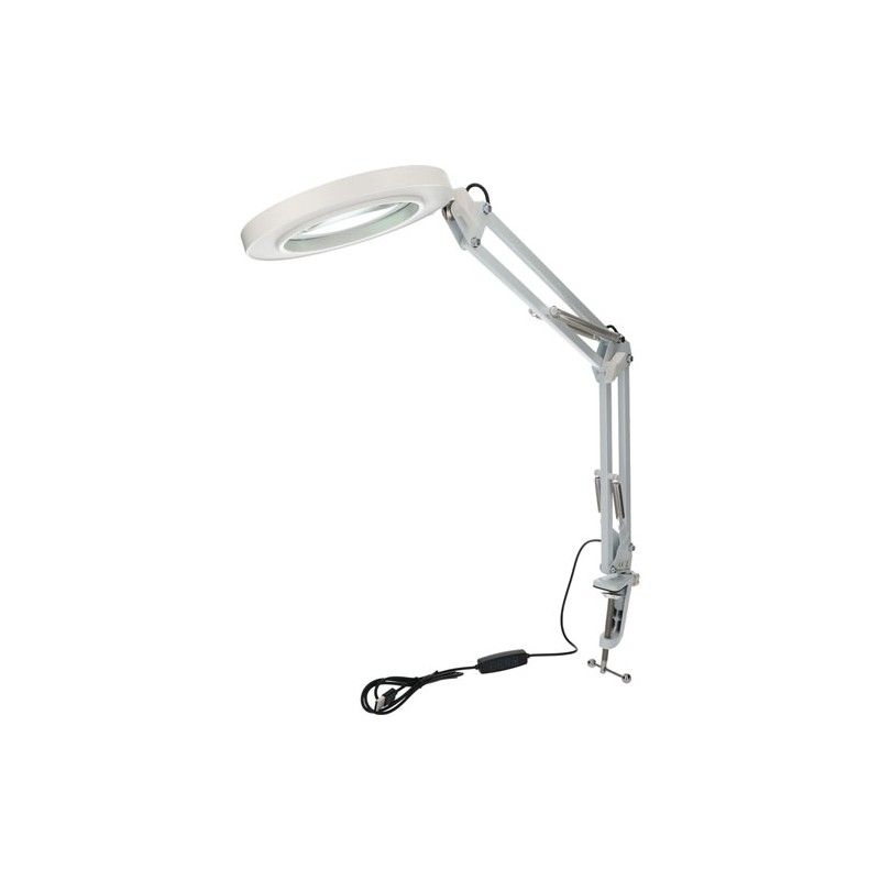 LÁMPARA PARA RESTIRADOR AMERICAN LIGHTNING 9271 C/LUPA BCO.