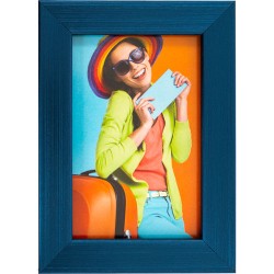 Portarretrato Alu-10 Aluminio Azul Rayado 10X15Cm