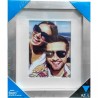 Marco Triangulo Azul ventana 20.3X25.4 cm plata