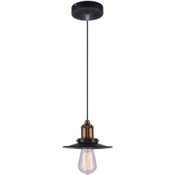 Lámpara Led Colgante Tecnolite Thv33-1/C Negro/Antique