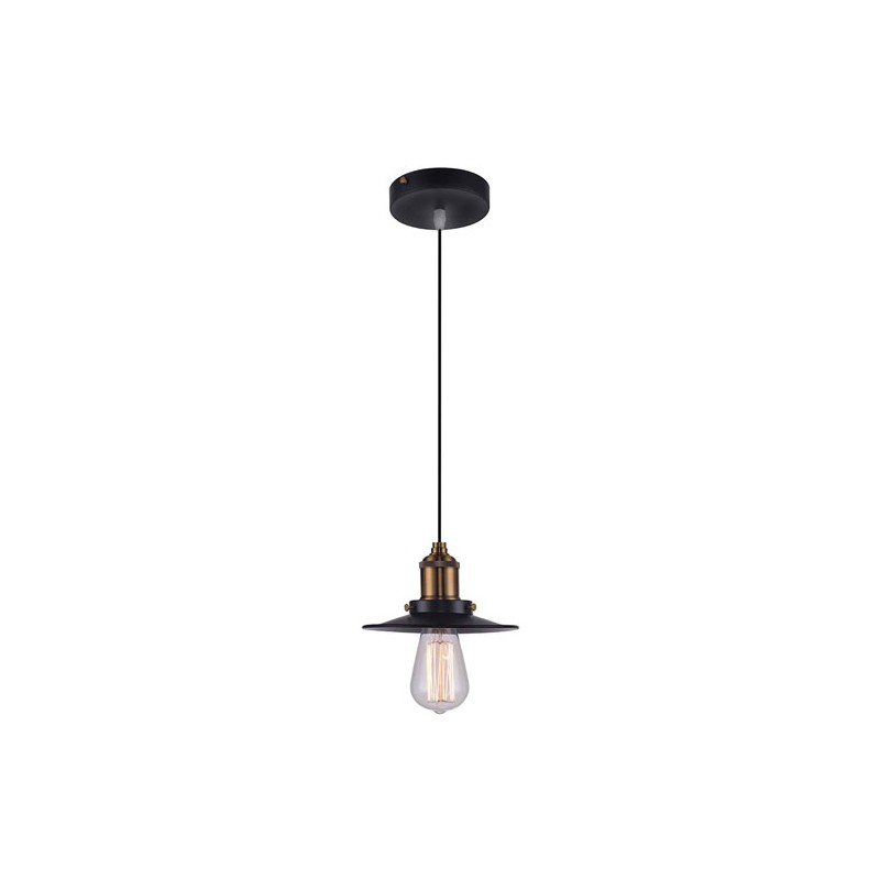 Lámpara Led Colgante Tecnolite Thv33-1/C Negro/Antique