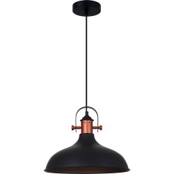 Lámpara led colgante 2G 3460 N negro/cobre