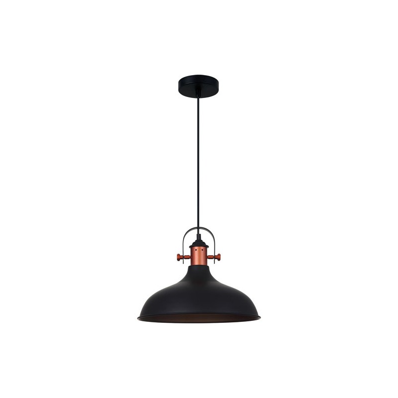 Lámpara led colgante 2G 3460 N negro/cobre