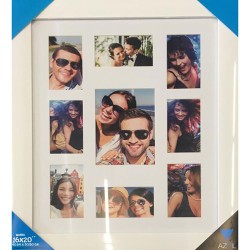 Marco Abc-46 9 ventanas 40.6x50.8cm blanco