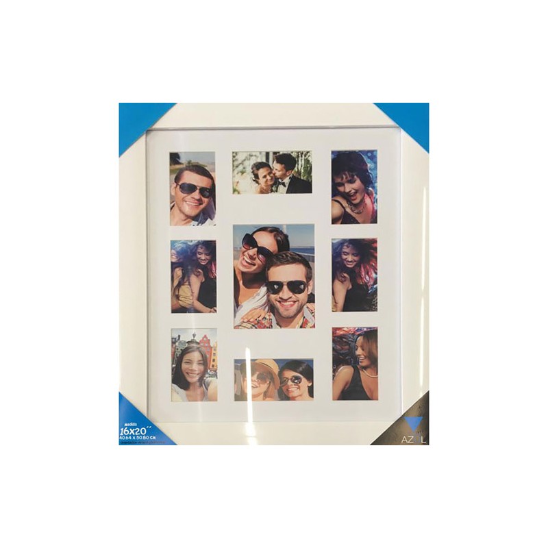 Marco Abc-46 9 ventanas 40.6x50.8cm blanco