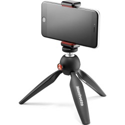 Pixi negro con montura para smartphone