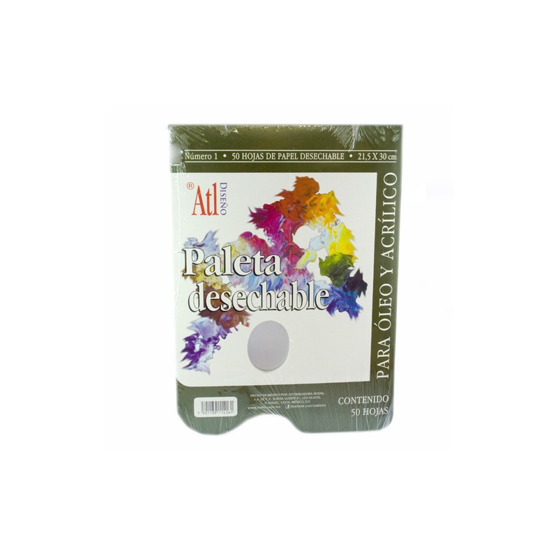 Paleta Para Pintor Rodin 512-1 Tipo Block Desechable