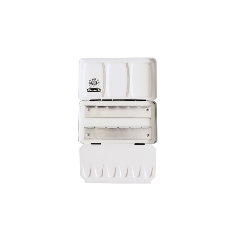 Estuche De Metal Schmincke Para 12 Medias Pastillas