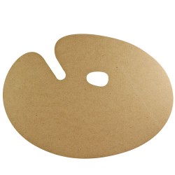 Paleta Para Pintor Rodin Ovalada 27X35.5 Cm