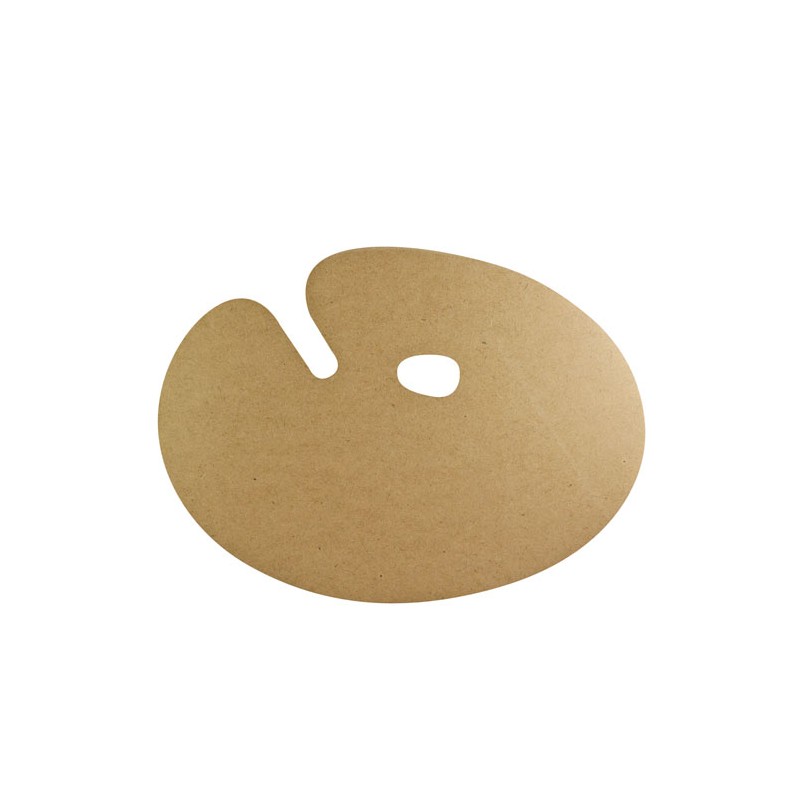 Paleta Para Pintor Rodin Ovalada 27X35.5 Cm