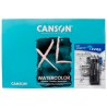 Combo Block Canson xl Watercolour con Set De Grafitos Lyra con 4 piezas