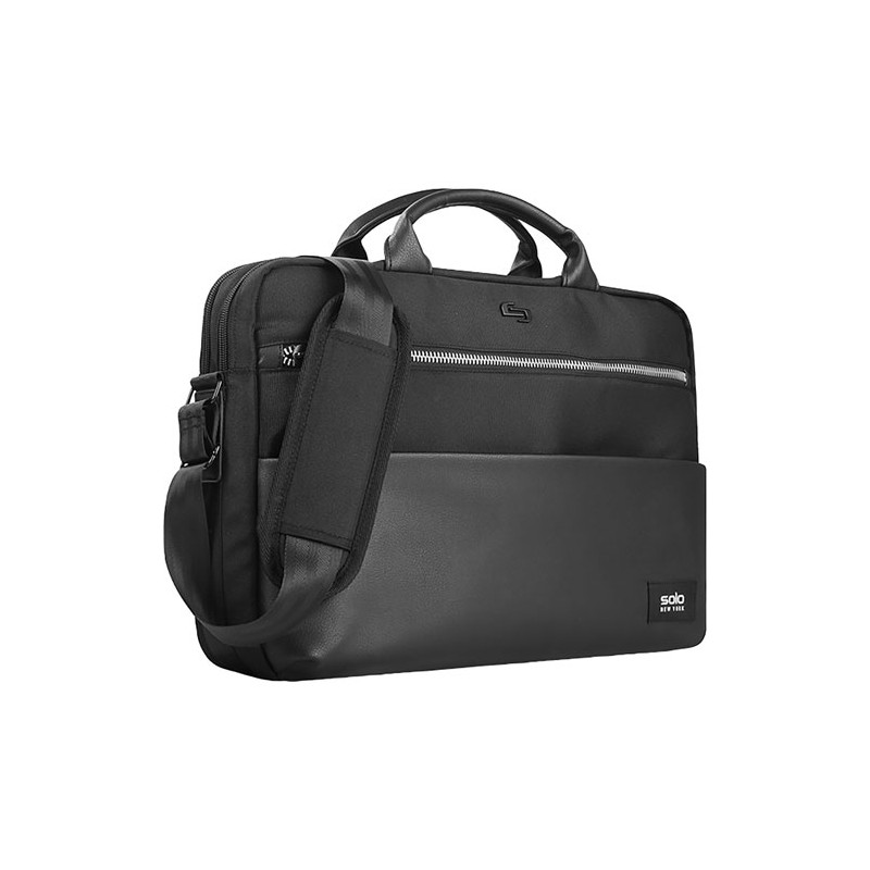 Maletín Solo Charton Briefcase Negro Para Laptop De 15.6Plg