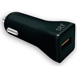 CARGADOR AUTO STUFFACTORY 1 SALIDA 2.4A CARGA RÁPIDA GRAFITO