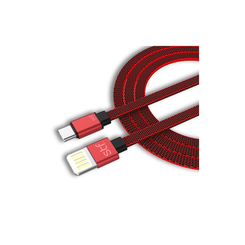 Cable Stuffactory Usb- Tipo C Carga Ultra Rápida 1M- Rojo