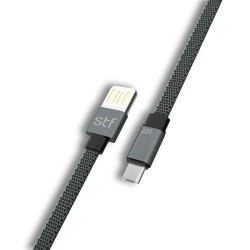 CABLE STUFFACTORY USB- MICRO USB 1M GRIS-NEGRO