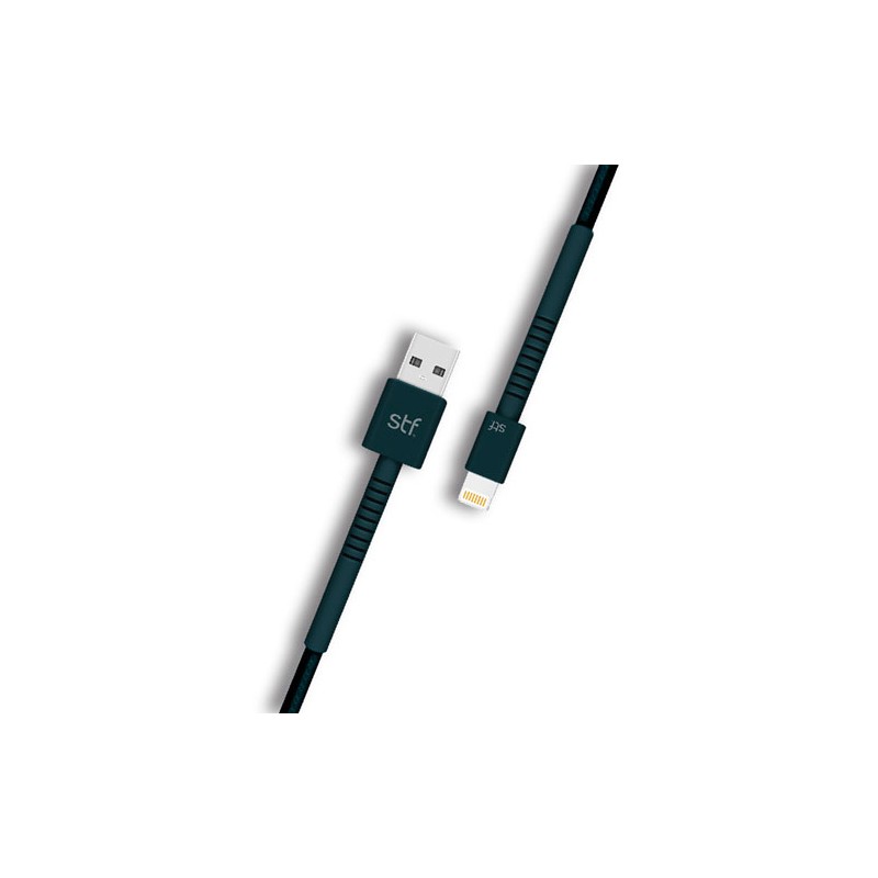CABLE STUFFACTORY USB- LIGHTNING MFI CARGA RÁPIDA 1M GRAFITO
