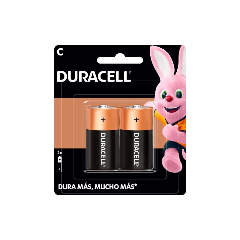 Pilas Duracell blíster con 2 piezas