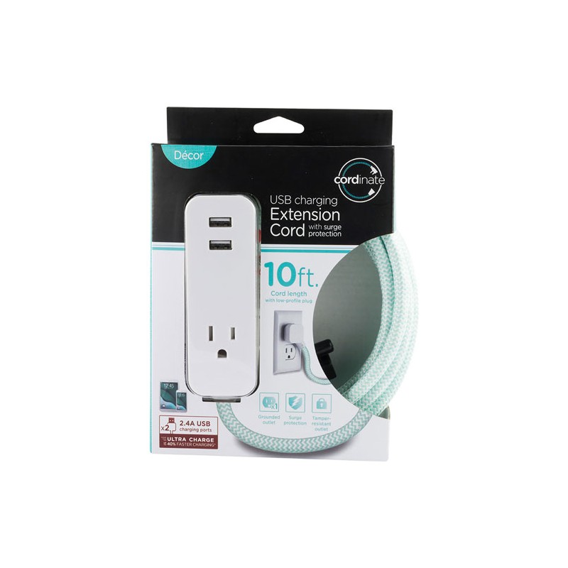 Extensión Cordinate 37918 3.04M 2 Usb 1 Contacto