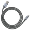 CABLE ACERO USB A MICRO USB VENTEV GRIS