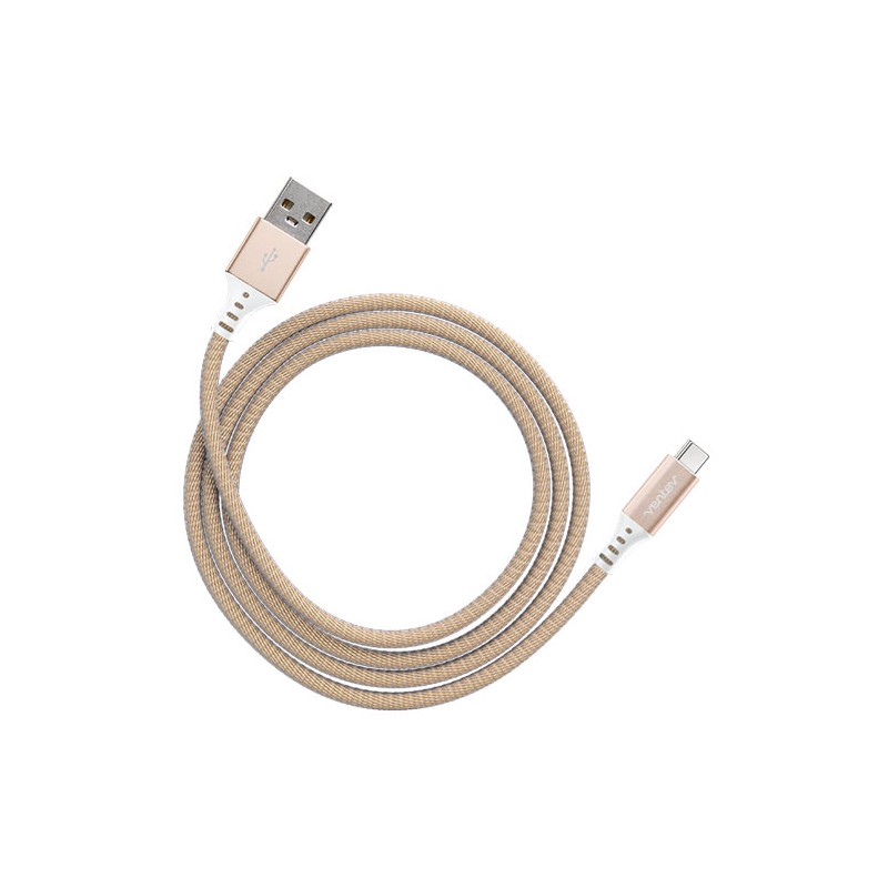 CABLE ACERO USB A USB TIPO C VENTEV 1.2M