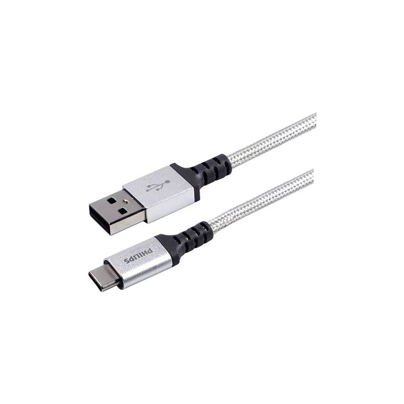 Cable Phillips Usb-A/Usb-C 1.8M Negro