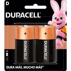 Pilas Duracell D blíster con 2 piezas