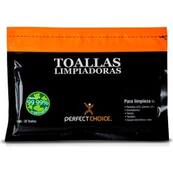 LIMPIADOR PERFECT CHOICE TOALLAS LIMPIADORAS PARA PANTALLAS