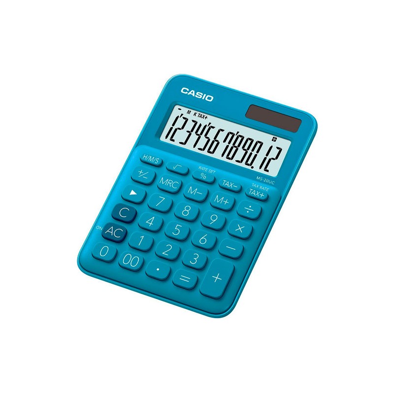 CALCULADORA DE SEMI-ESCRITORIO CASIO MS-20UC-BU