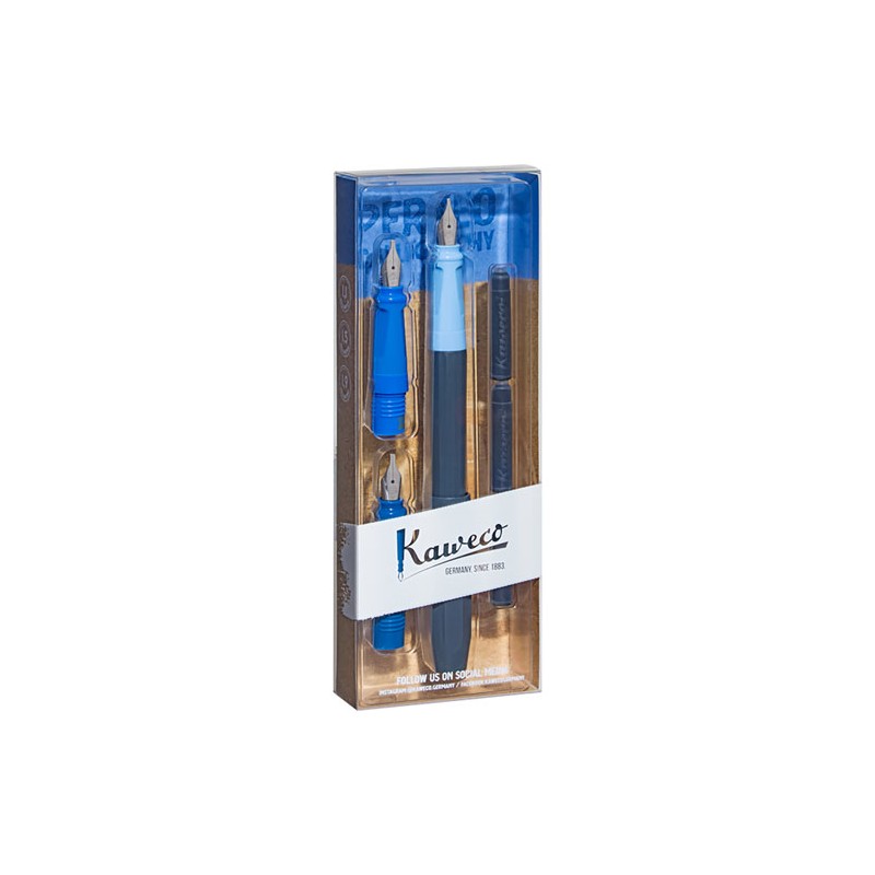 Estuche de caligrafía Kaweco Calligraphy Perkeo Blue