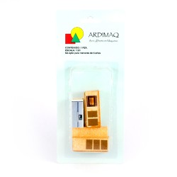 Cocina integral en escuadra para maqueta escala 1:50