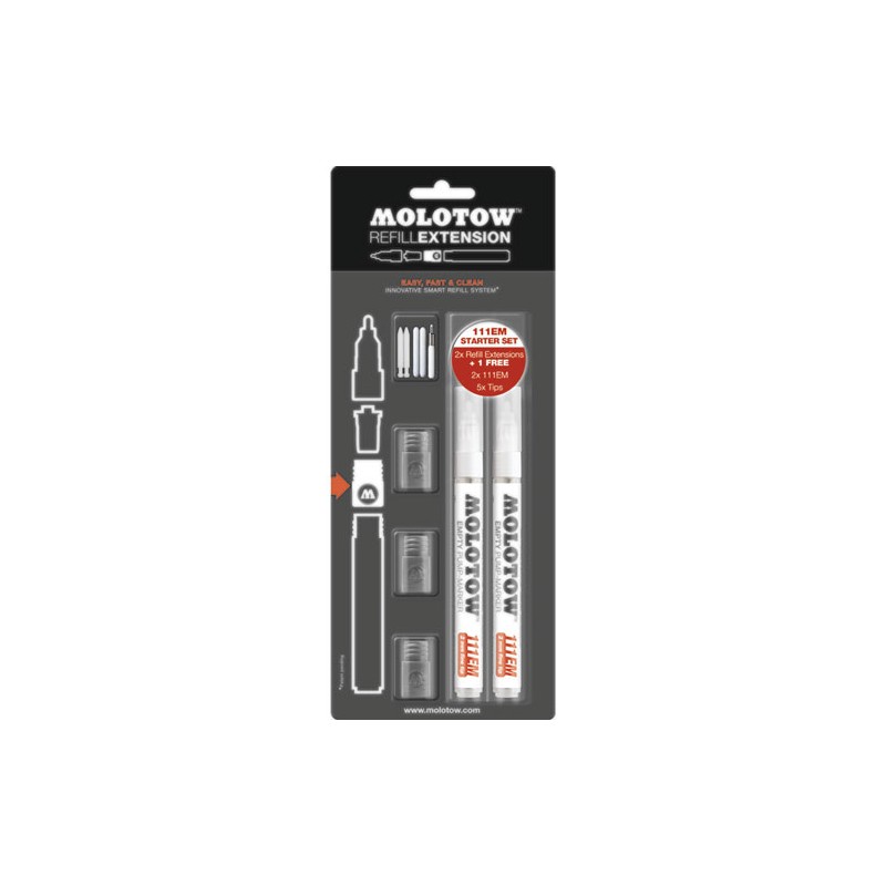 Kit para refil Molotow 501 con 10 piezas