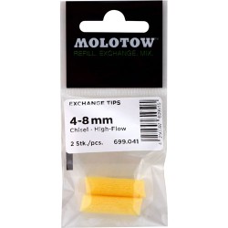 PUNTAS MOLOTOW CINCEL 4-8 MM BOLSA CON 2
