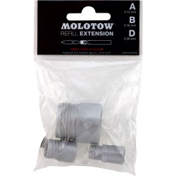 EXTENSIONES MOLOTOW 12-16-29 MM PAQUETE CON 3