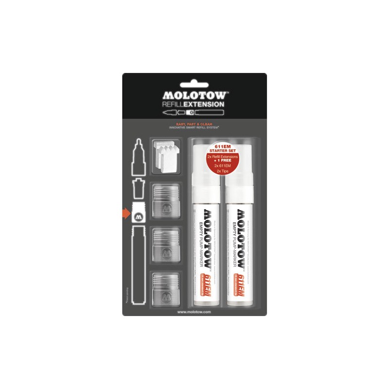 Set para refil Molotow 507 con 7 piezas