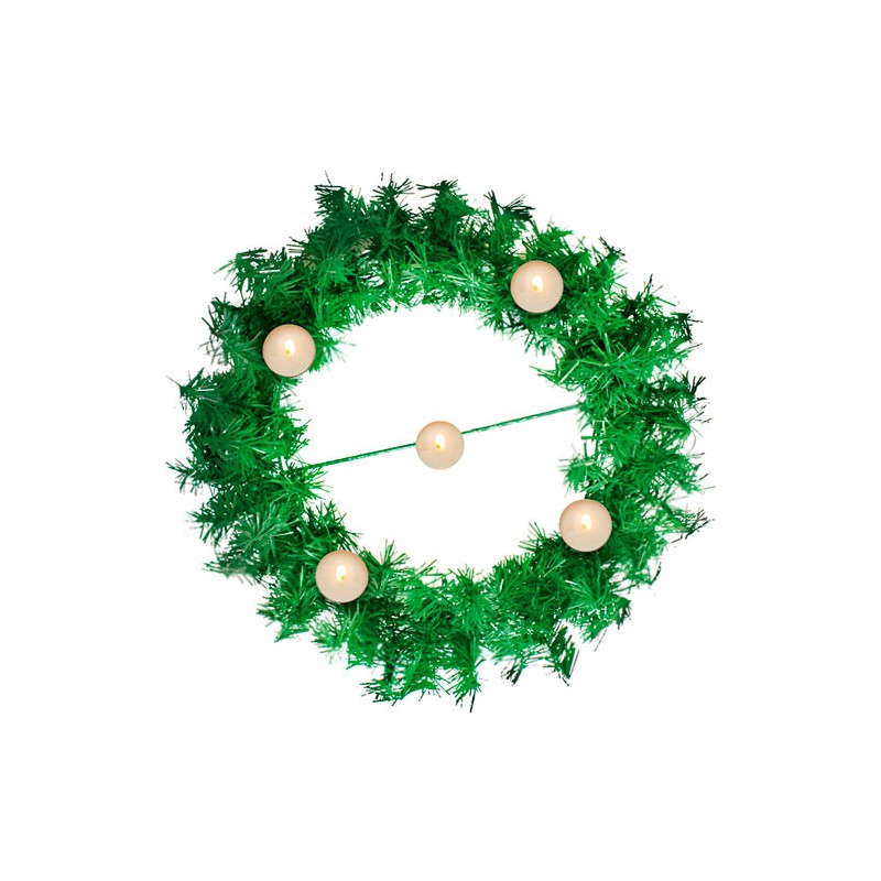 Corona Navidad Janel Adviento 40 Cm