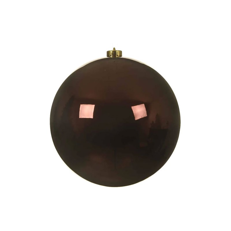 Esfera Navidad Kmk 22437 14cm roja madera