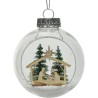 Esfera navidad KMK 25945 8cm con nacimiento