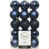 Esfera navidad KMK 23291 6cm azul marino con 30 piezas