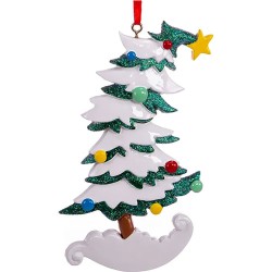 Adorno navideño Ksa árbol torcido 11 cm