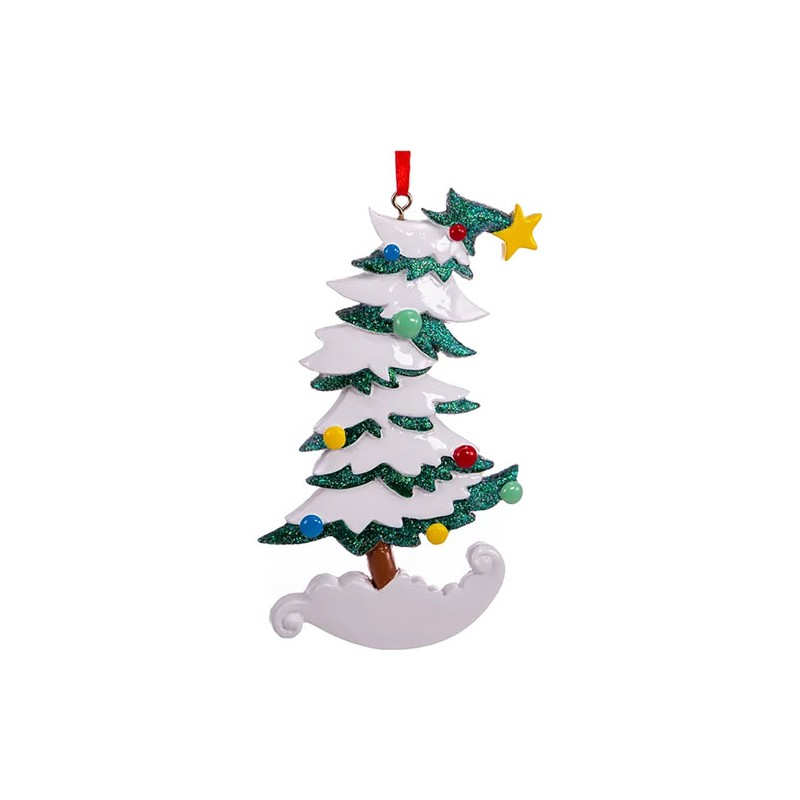 Adorno navideño Ksa árbol torcido 11 cm