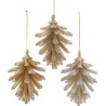 Adorno navideño Ksa piña dorada 10 cm