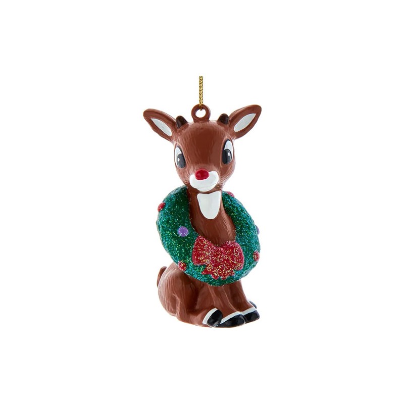 Adorno navideño Ksa Rodolfo el reno 8 cm