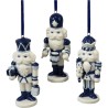 Adorno navideño Ksa Cascanuez porcelana azul 10 cm