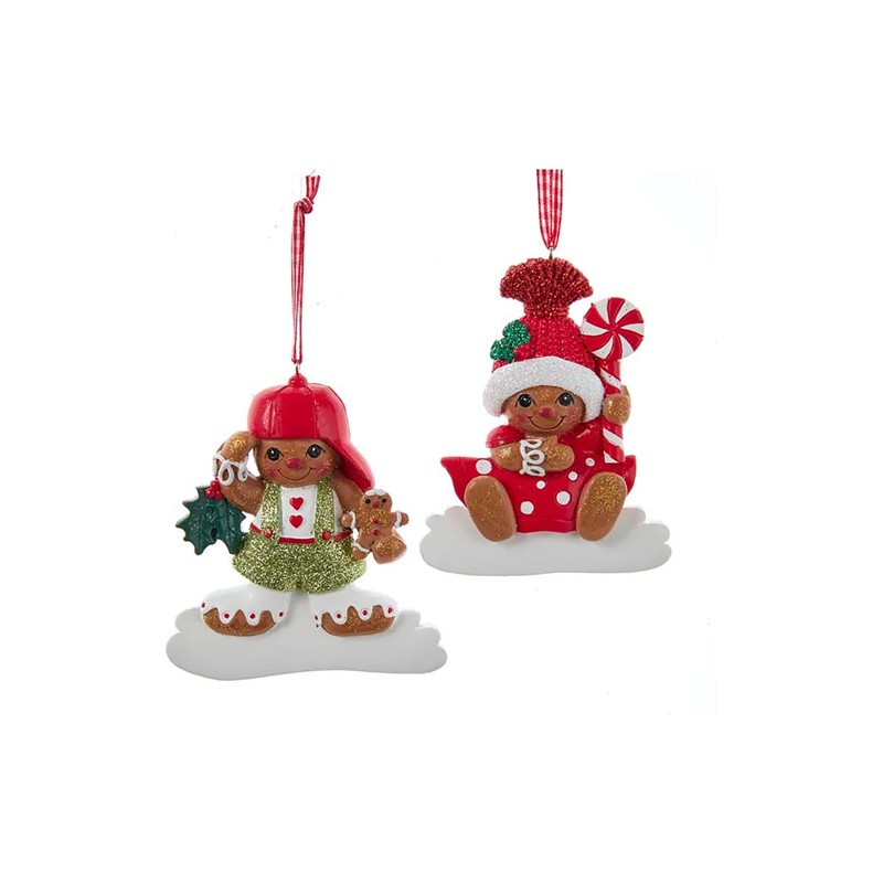 Adorno navideño Ksa galleta jengibre niño 10 cm