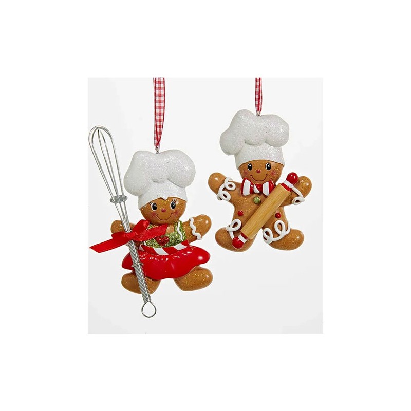 Adorno navideño Ksa galleta cocinera 13 cm