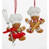 Adorno navideño Ksa galleta cocinera 13 cm