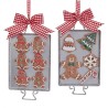 Adorno navideño Ksa bandeja galletas jenjibre 15 cm