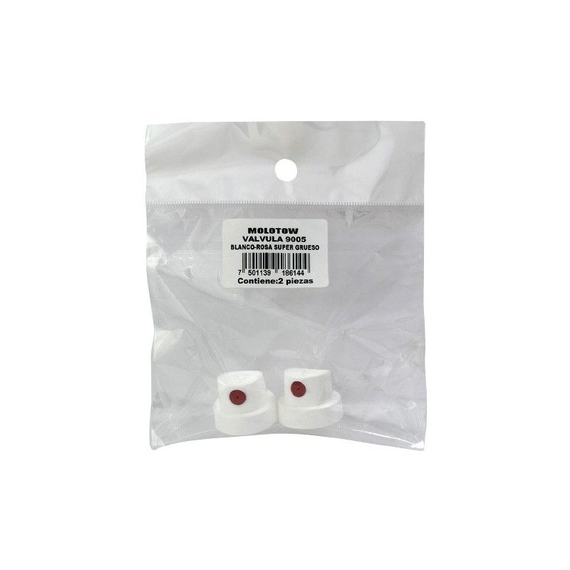 Válvula Molotow 9005 Blanco-Rosa Super Grueso Bolsa Con 2Piezas